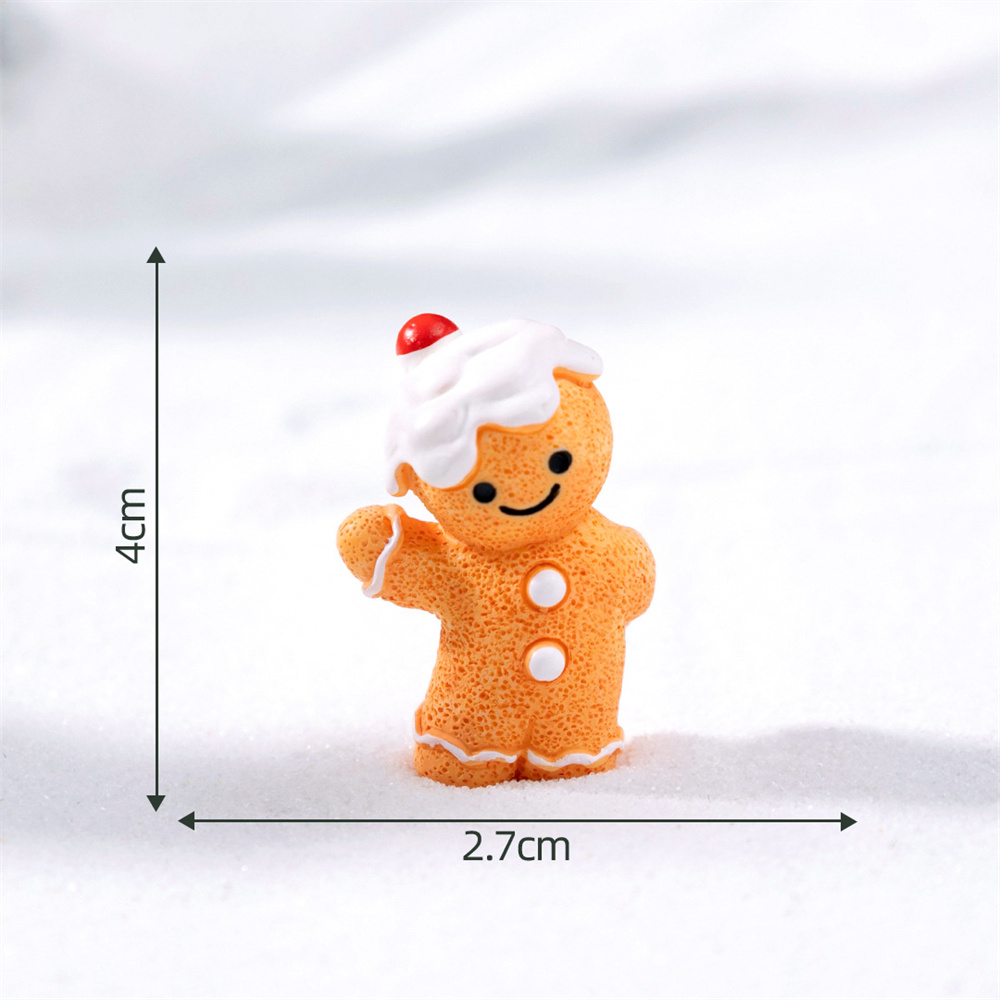 Home Improvement Shop - ミニクリスマスツリー装飾マイクロ風景装飾サンタクロースフィギュアお祝い雪だるまオーナメント家の装飾用マイクロ新年