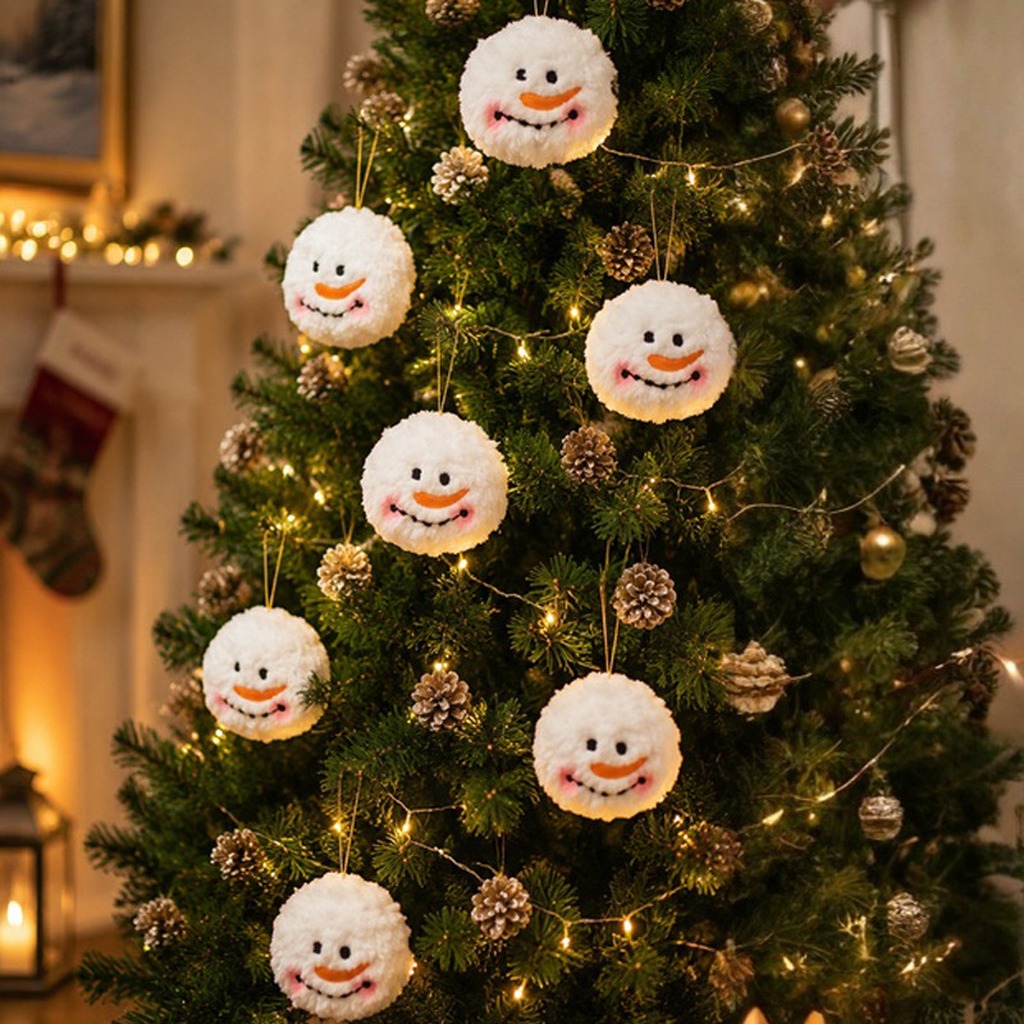 スノーボールクリスマスオーナメントかわいいぬいぐるみクリスマ - Home Improvement Shop のレビューと価格
