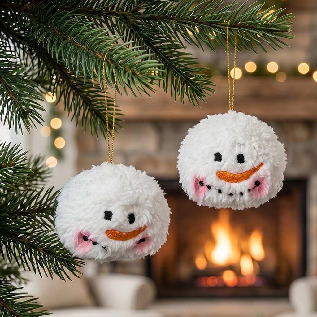 スノーボールクリスマスオーナメントかわいいぬいぐるみクリスマ - Home Improvement Shop のレビューと価格