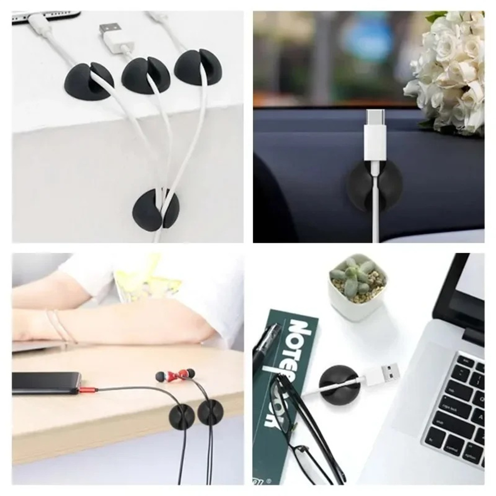 20 個のデータケーブルホルダー充電器ラインクリップ簡単にイ - Home Improvement Mall のレビューと価格